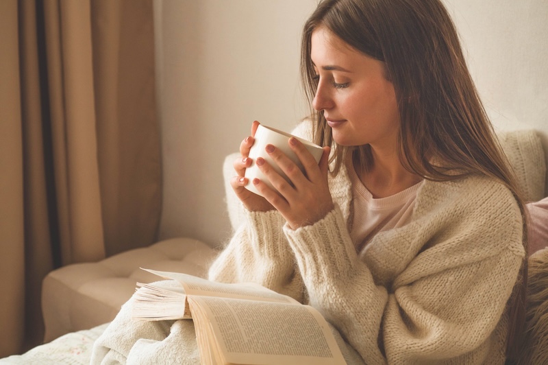Abstract illustration representing a calm morning reset routine with soft gradients